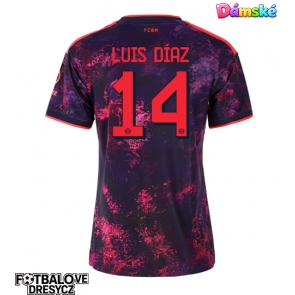 Bayern Munich Luis Diaz #14 Dámské Alternativní Dres 2026-27 Krátký Rukáv Bayern Munich Luis Diaz #14 Dámské Alternativní Dres 2026-27 Krátký Rukáv